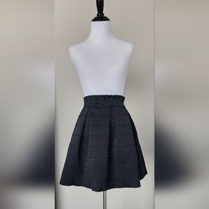 Black Express Structured Skirt